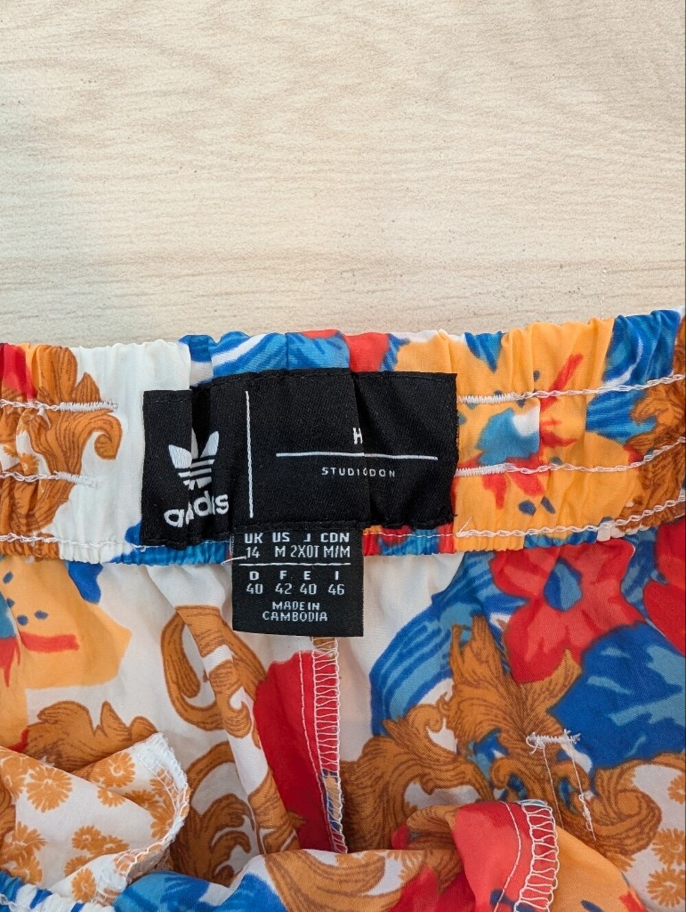 adidas X HER London studio Collab Multicolor Floral Track Pants - Picture 8 of 9